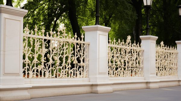 Ограда из мрамора Crema Nova (Крема Нова)